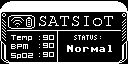 OLED SATS V1 — Screen 74216, a Adafruit GFX (monochrome) interface for a 128×64 display